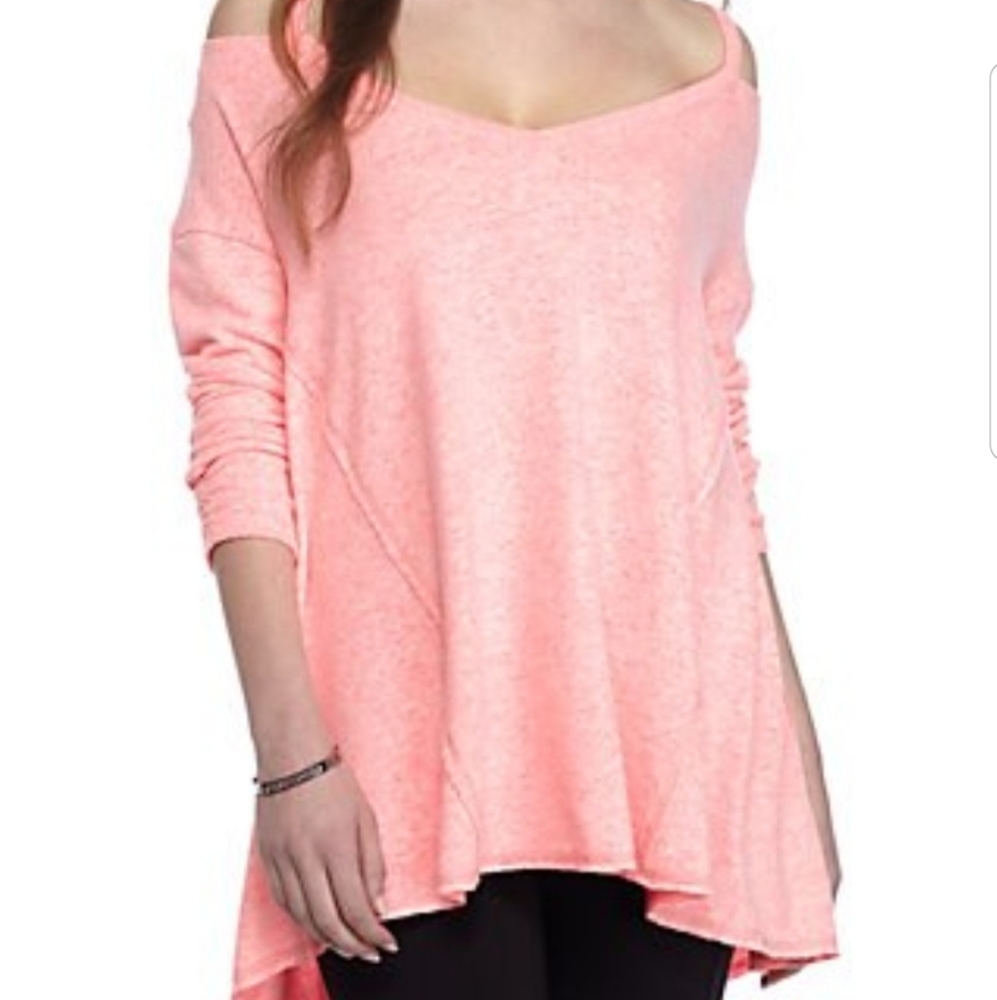 Cold shoulder sweater